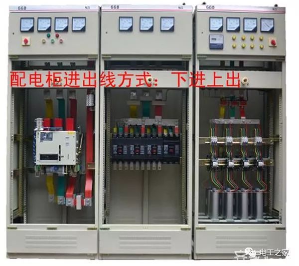 配電柜進線和出線原則:上入、下出、下入、上出、上入、上出、上入、上出、上入、下出