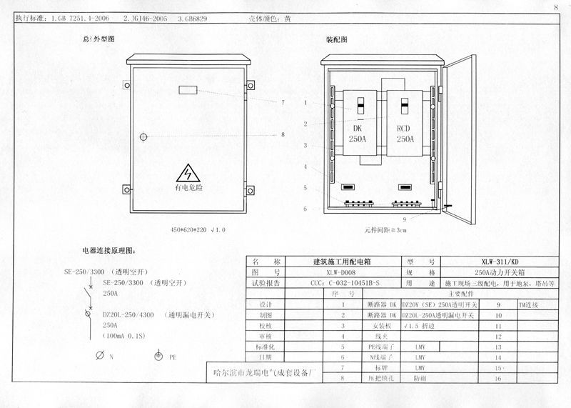 較完整的施工現場臨時用電配電箱(機柜)標準化配置圖集！