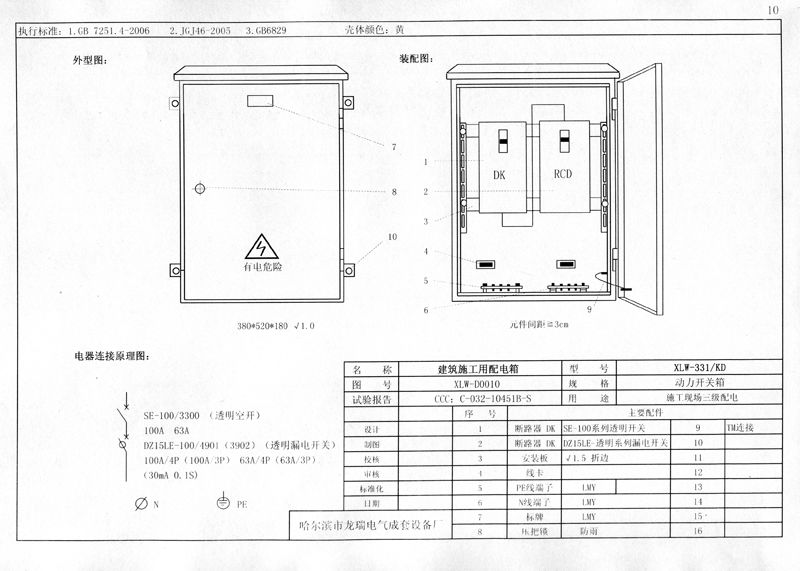 從變壓器到配電箱！臨時電源線連接和配電箱配置標準圖！